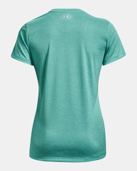 Camiseta con cuello de pico UA Tech™ para mujer, Green, pdpMainDesktop image number 5